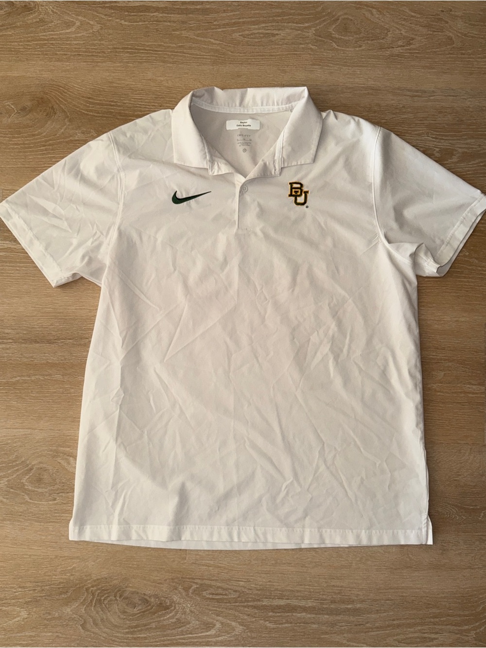 Baylor University Team Issued Nike Dri-Fit Polo